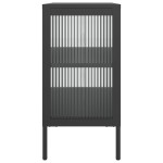 vidaXL Dulap, negru, 70x35x70 cm, sticlă și oțel vidaXL Dulap, negru, 70x35x70 cm, sticlă și oțel