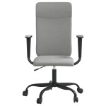 vidaXL Scaun de birou reglabil în înălțime, gri deschis, textil vidaXL Scaun de birou reglabil în înălțime, gri deschis, textil