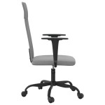 vidaXL Scaun de birou reglabil în înălțime, gri deschis, textil vidaXL Scaun de birou reglabil în înălțime, gri deschis, textil