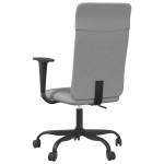 vidaXL Scaun de birou reglabil în înălțime, gri deschis, textil vidaXL Scaun de birou reglabil în înălțime, gri deschis, textil