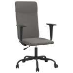 vidaXL Scaun de birou reglabil în înălțime, gri închis, textil vidaXL Scaun de birou reglabil în înălțime, gri închis, textil