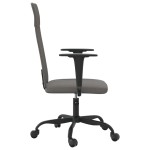 vidaXL Scaun de birou reglabil în înălțime, gri închis, textil vidaXL Scaun de birou reglabil în înălțime, gri închis, textil