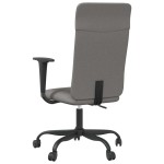 vidaXL Scaun de birou reglabil în înălțime, gri închis, textil vidaXL Scaun de birou reglabil în înălțime, gri închis, textil