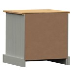 vidaXL Noptieră VIGO, gri, 42x35x40 cm, lemn masiv de pin vidaXL Noptieră VIGO, gri, 42x35x40 cm, lemn masiv de pin