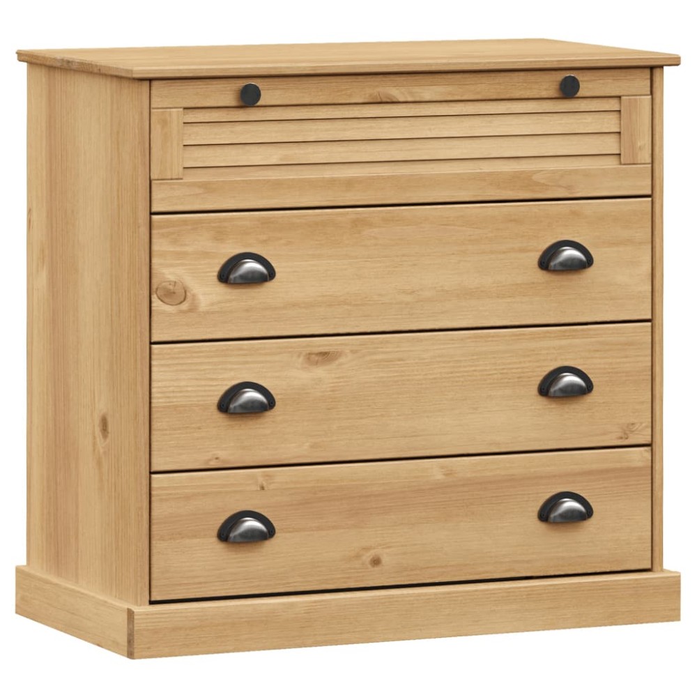 vidaXL Comodă cu sertare VIGO, 80x40x76 cm, lemn masiv de pin