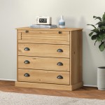 vidaXL Comodă cu sertare VIGO, 80x40x76 cm, lemn masiv de pin vidaXL Comodă cu sertare VIGO, 80x40x76 cm, lemn masiv de pin