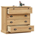 vidaXL Comodă cu sertare VIGO, 80x40x76 cm, lemn masiv de pin vidaXL Comodă cu sertare VIGO, 80x40x76 cm, lemn masiv de pin
