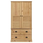 vidaXL Șifonier VIGO, 90x55x170 cm, lemn masiv de pin vidaXL Șifonier VIGO, 90x55x170 cm, lemn masiv de pin