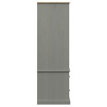 vidaXL Șifonier VIGO, gri, 90x55x170 cm, lemn masiv de pin