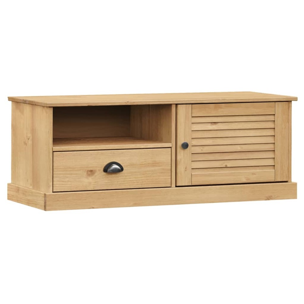 vidaXL Comodă TV VIGO, 106x40x40 cm, lemn masiv de pin