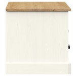 vidaXL Comodă TV VIGO, alb, 106x40x40 cm, lemn masiv de pin