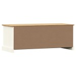 vidaXL Comodă TV VIGO, alb, 106x40x40 cm, lemn masiv de pin