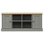 vidaXL Bancă de pantofi VIGO, gri, 106x35x45 cm, lemn masiv de pin vidaXL Bancă de pantofi VIGO, gri, 106x35x45 cm, lemn masiv de pin