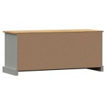 vidaXL Bancă de pantofi VIGO, gri, 106x35x45 cm, lemn masiv de pin vidaXL Bancă de pantofi VIGO, gri, 106x35x45 cm, lemn masiv de pin