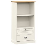 vidaXL Bibliotecă VIGO, alb, 60x35x114,5 cm, lemn masiv de pin vidaXL Bibliotecă VIGO, alb, 60x35x114,5 cm, lemn masiv de pin