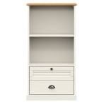 vidaXL Bibliotecă VIGO, alb, 60x35x114,5 cm, lemn masiv de pin vidaXL Bibliotecă VIGO, alb, 60x35x114,5 cm, lemn masiv de pin