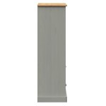 vidaXL Bibliotecă VIGO, gri, 60x35x114,5 cm, lemn masiv de pin vidaXL Bibliotecă VIGO, gri, 60x35x114,5 cm, lemn masiv de pin