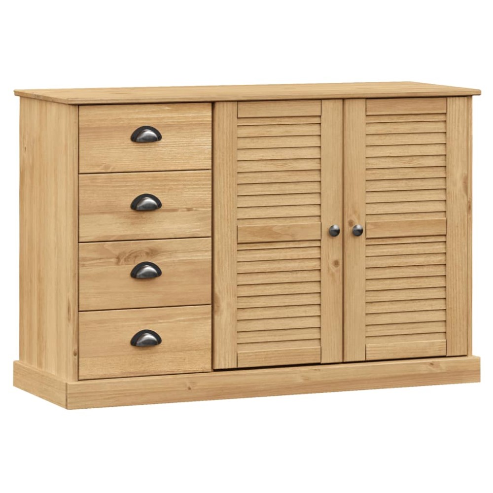 vidaXL Servantă cu sertare VIGO, 113x40x75 cm, lemn masiv de pin