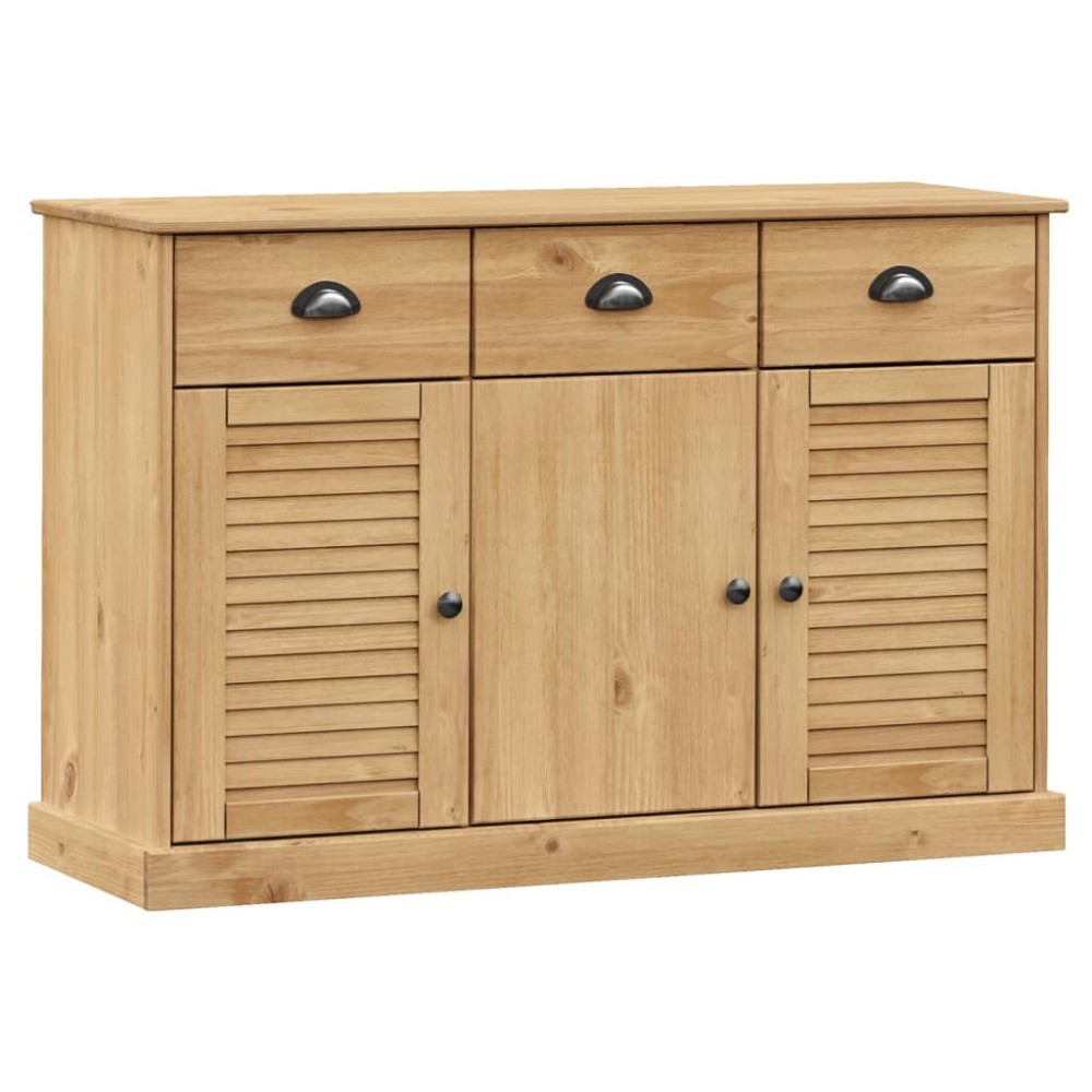 vidaXL Servantă cu sertare VIGO, 113x40x75 cm, lemn masiv de pin