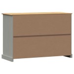 vidaXL Servantă cu sertare VIGO, gri, 113x40x75 cm, lemn masiv de pin vidaXL Servantă cu sertare VIGO, gri, 113x40x75 cm, lemn masiv de pin
