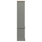 vidaXL Vitrină de sticlă VIGO, gri, 85x35x170 cm, lemn masiv de pin vidaXL Vitrină de sticlă VIGO, gri, 85x35x170 cm, lemn masiv de pin