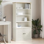vidaXL Bibliotecă „VIGO”, alb, 85x35x170 cm, lemn masiv de pin vidaXL Bibliotecă „VIGO”, alb, 85x35x170 cm, lemn masiv de pin