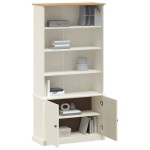 vidaXL Bibliotecă „VIGO”, alb, 85x35x170 cm, lemn masiv de pin vidaXL Bibliotecă „VIGO”, alb, 85x35x170 cm, lemn masiv de pin