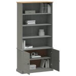 vidaXL Bibliotecă „VIGO”, gri, 85x35x170 cm, lemn masiv de pin vidaXL Bibliotecă „VIGO”, gri, 85x35x170 cm, lemn masiv de pin