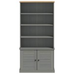 vidaXL Bibliotecă „VIGO”, gri, 85x35x170 cm, lemn masiv de pin vidaXL Bibliotecă „VIGO”, gri, 85x35x170 cm, lemn masiv de pin