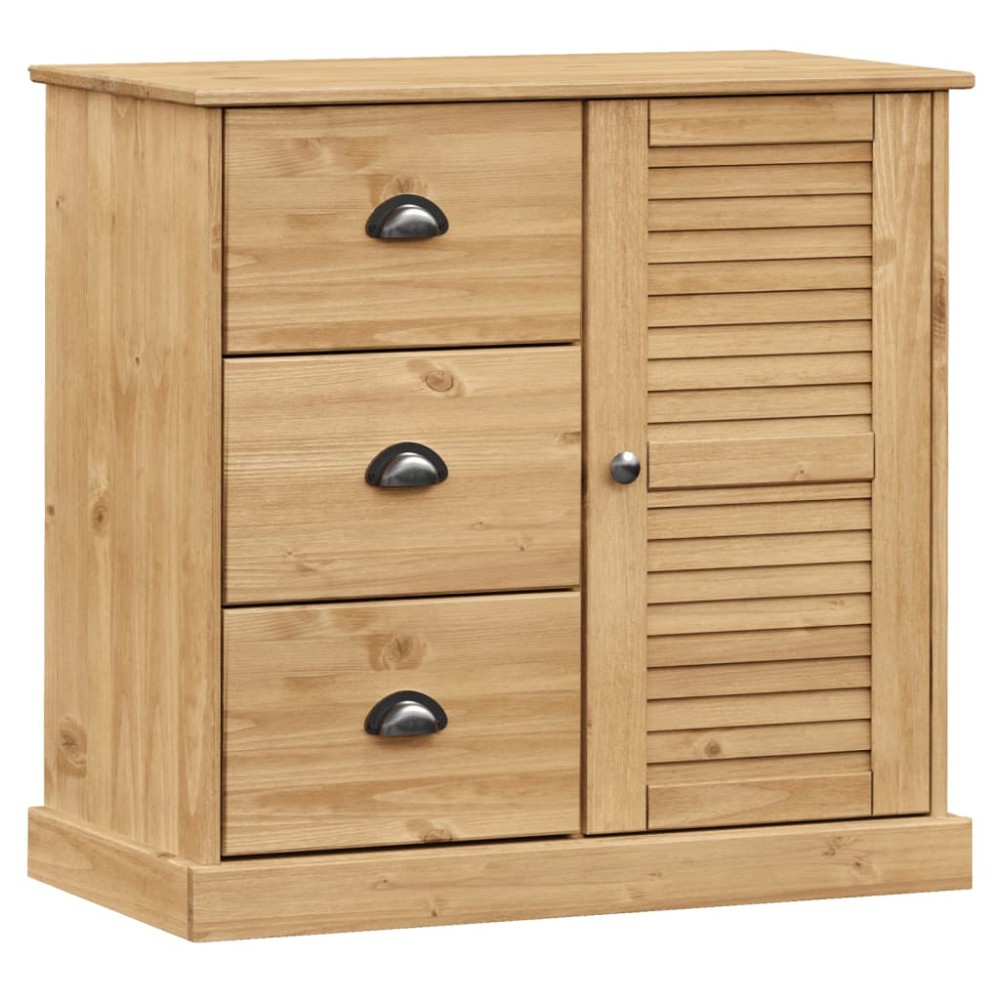 vidaXL Servantă cu sertare VIGO, 78x40x75 cm, lemn masiv de pin