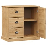 vidaXL Servantă cu sertare VIGO, 78x40x75 cm, lemn masiv de pin vidaXL Servantă cu sertare VIGO, 78x40x75 cm, lemn masiv de pin