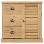 vidaXL Servantă cu sertare VIGO, 78x40x75 cm, lemn masiv de pin vidaXL Servantă cu sertare VIGO, 78x40x75 cm, lemn masiv de pin