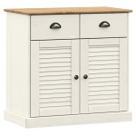 vidaXL Servantă cu sertare „VIGO” 78x40x75 cm, alb, lemn masiv de pin vidaXL Servantă cu sertare „VIGO” 78x40x75 cm, alb, lemn masiv de pin