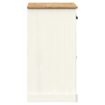 vidaXL Servantă cu sertare „VIGO” 78x40x75 cm, alb, lemn masiv de pin vidaXL Servantă cu sertare „VIGO” 78x40x75 cm, alb, lemn masiv de pin