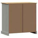 vidaXL Servantă cu sertare „VIGO”, gri, 78x40x75 cm, lemn masiv de pin