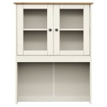 vidaXL Dulap superior comodă „VIGO”, alb, 78x30x100 cm, lemn masiv pin vidaXL Dulap superior comodă „VIGO”, alb, 78x30x100 cm, lemn masiv pin