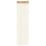 vidaXL Dulap superior comodă „VIGO”, alb, 78x30x100 cm, lemn masiv pin vidaXL Dulap superior comodă „VIGO”, alb, 78x30x100 cm, lemn masiv pin