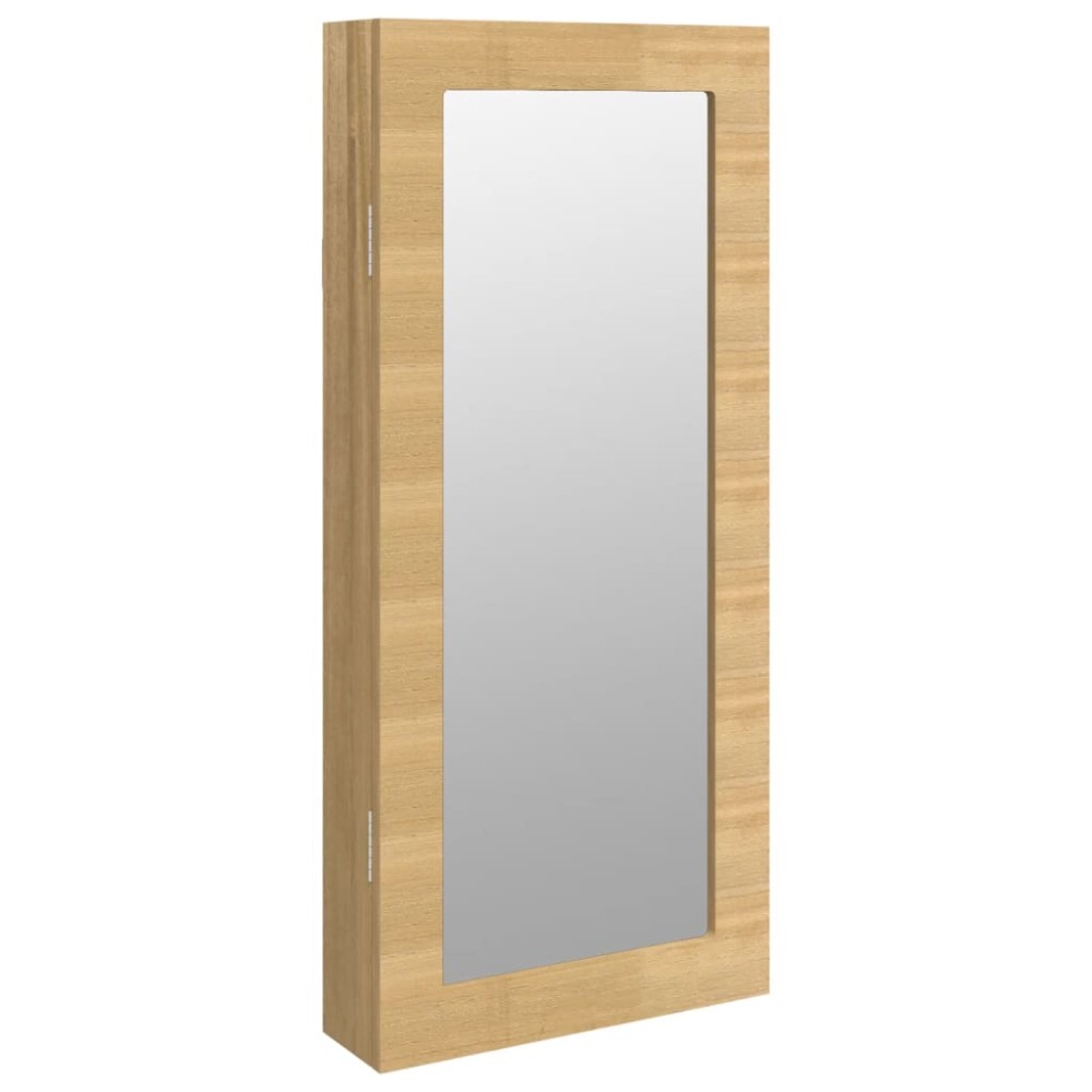 vidaXL Dulap de bijuterii cu oglindă montat pe perete, 30x8,5x67 cm