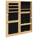 vidaXL Dulap de bijuterii cu oglindă montat pe perete, 30x8,5x67 cm vidaXL Dulap de bijuterii cu oglindă montat pe perete, 30x8,5x67 cm