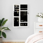 vidaXL Dulap de bijuterii cu oglindă montat pe perete alb 30x8,5x90 cm vidaXL Dulap de bijuterii cu oglindă montat pe perete alb 30x8,5x90 cm