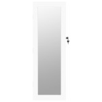 vidaXL Dulap de bijuterii cu oglindă montat pe perete alb 30x8,5x90 cm vidaXL Dulap de bijuterii cu oglindă montat pe perete alb 30x8,5x90 cm