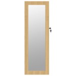 vidaXL Dulap de bijuterii cu oglindă montat pe perete, 30x8,5x90 cm vidaXL Dulap de bijuterii cu oglindă montat pe perete, 30x8,5x90 cm