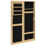vidaXL Dulap de bijuterii cu oglindă montat pe perete, 30x8,5x90 cm vidaXL Dulap de bijuterii cu oglindă montat pe perete, 30x8,5x90 cm