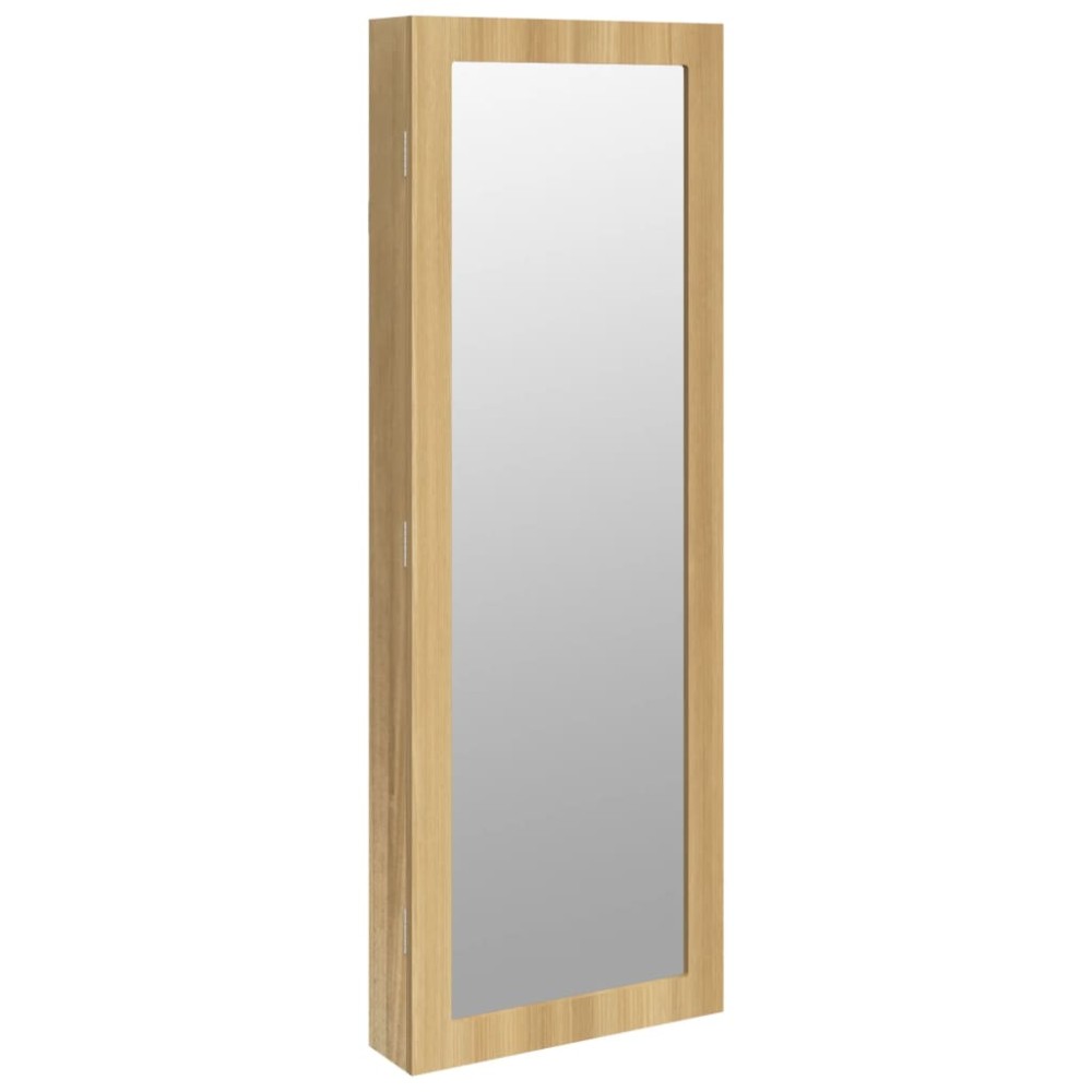 vidaXL Dulap de bijuterii cu oglindă montat pe perete 37,5x10x106 cm