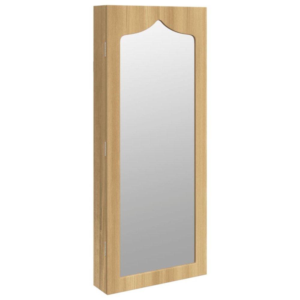 vidaXL Dulap de bijuterii cu oglindă montat pe perete, 37,5x10x90 cm
