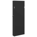 vidaXL Dulap de bijuterii cu oglindă de perete, negru, 37,5x10x106 cm vidaXL Dulap de bijuterii cu oglindă de perete, negru, 37,5x10x106 cm