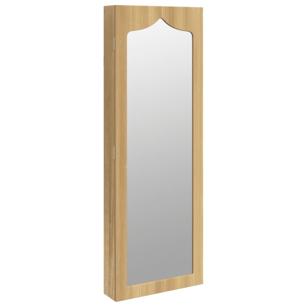 vidaXL Dulap de bijuterii cu oglindă montat pe perete 37,5x10x106 cm