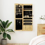 vidaXL Dulap de bijuterii cu oglindă montat pe perete 37,5x10x106 cm vidaXL Dulap de bijuterii cu oglindă montat pe perete 37,5x10x106 cm