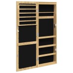 vidaXL Dulap de bijuterii cu oglindă și lumini LED, montaj pe perete vidaXL Dulap de bijuterii cu oglindă și lumini LED, montaj pe perete