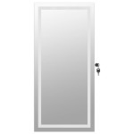 vidaXL Dulap de bijuterii cu oglindă și lumini LED, de perete, alb vidaXL Dulap de bijuterii cu oglindă și lumini LED, de perete, alb